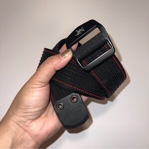 Arc'teryx Black and Red Belt, size Small